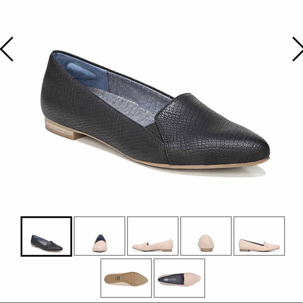 Dr. Scholl’s Anyways black pointed toe flat